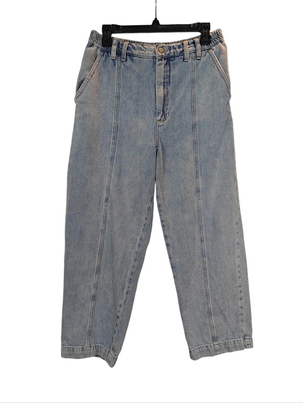 PISTOLA Court Pull-On High Rise Straight Leg Light Wash Jeans Size 29